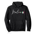 Italia Simple Love Italian Flag Heart Hoodie - Aesthetic Graphic Men Women