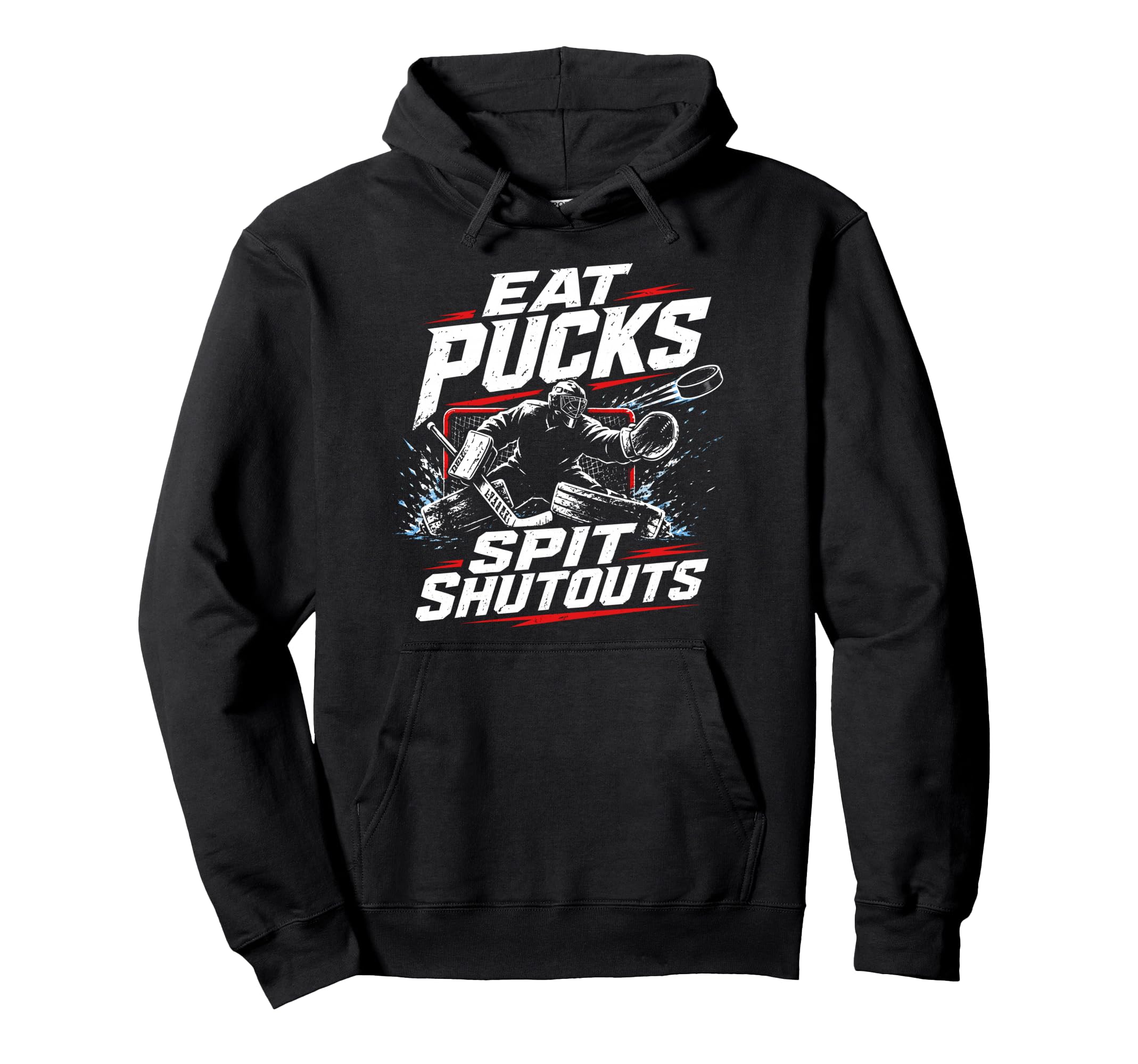 Ice Hockey Goalie Gifts Netminder Life Sweatshirt - Minimalist Print Unisex