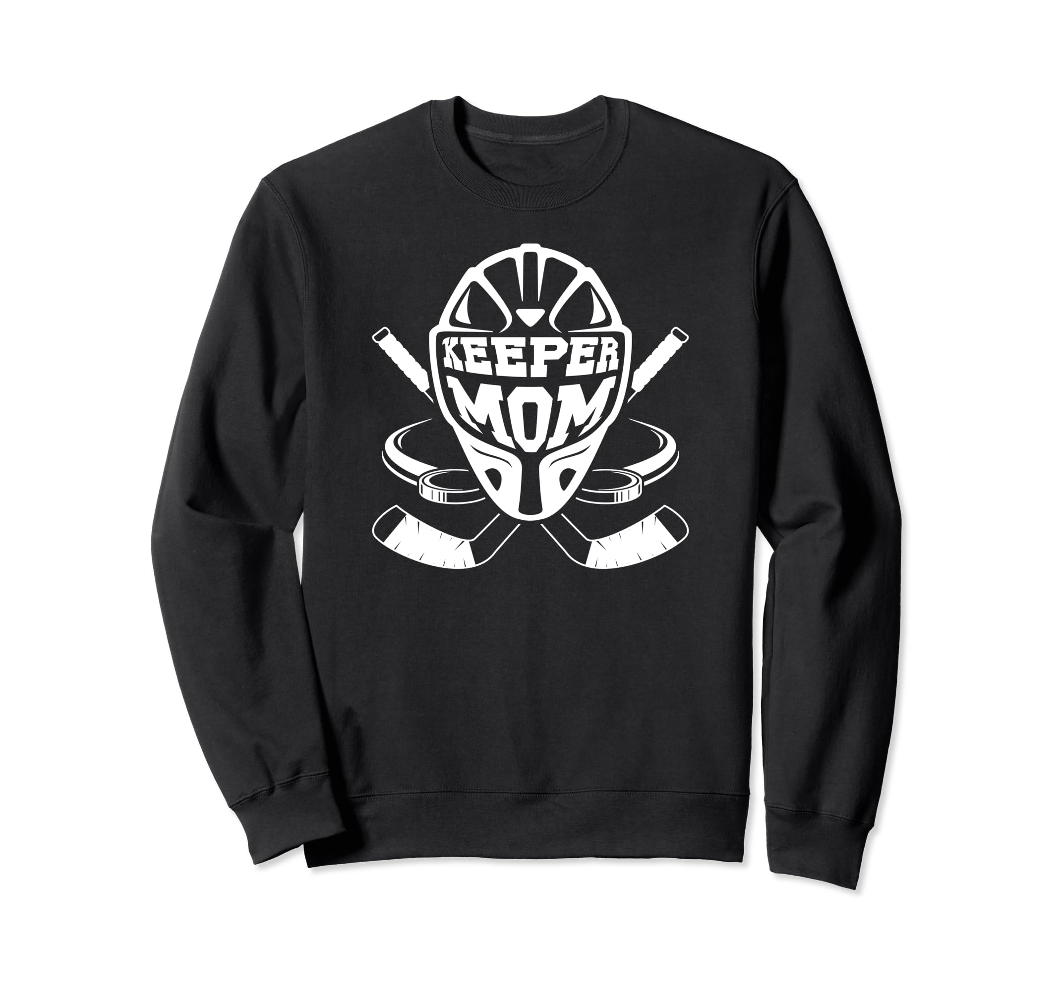 Ice Hockey Keeper Mom Ice Sweatshirt - Casual Everyday Wear for Adults