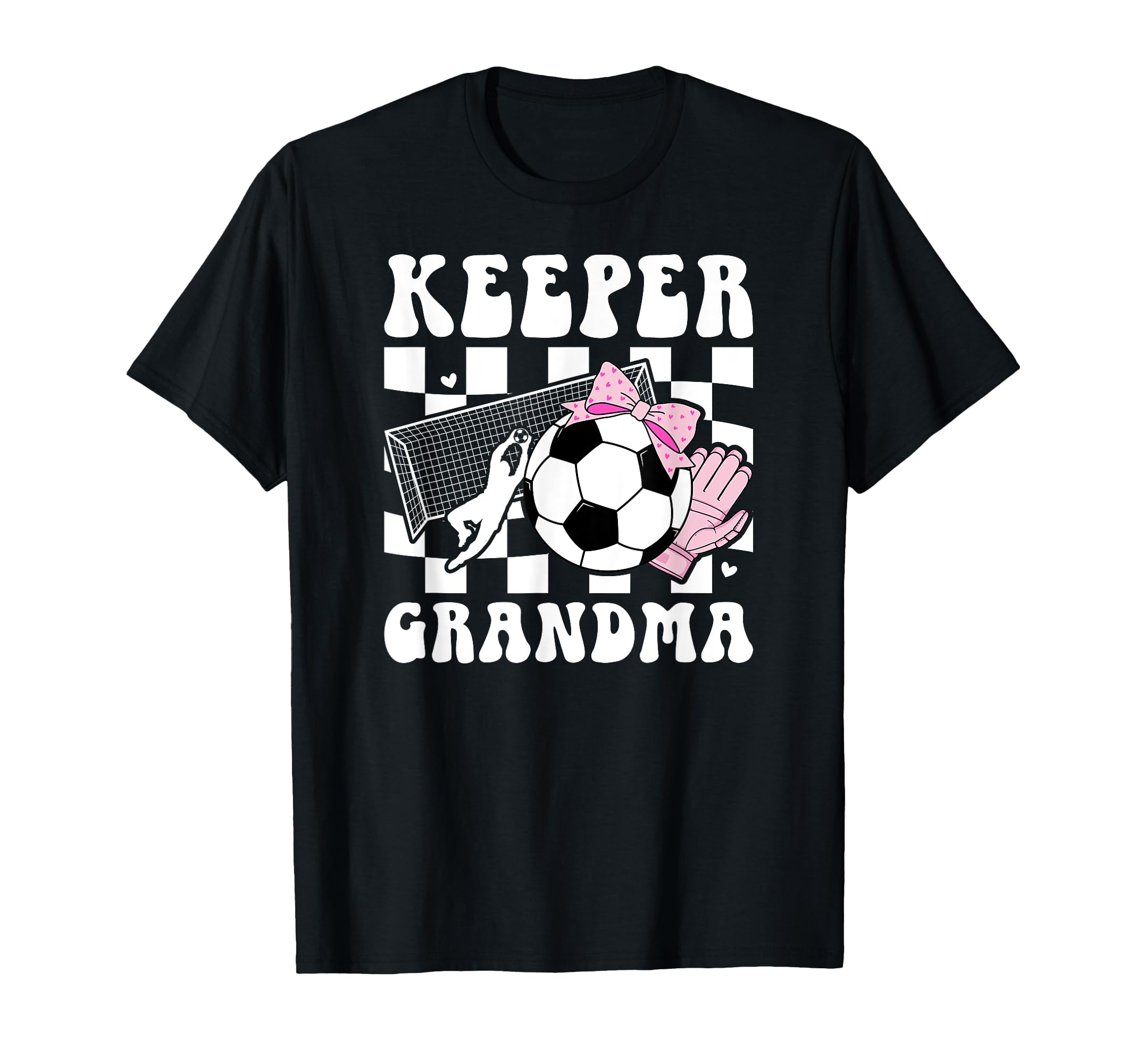Groovy Soccer Keeper Grandma Soccer T-Shirt - Custom Art Print Men Women
