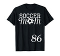 Soccer Mom Jersey Number 86 Favorite Player T-Shirt - Graphic Print Unisex