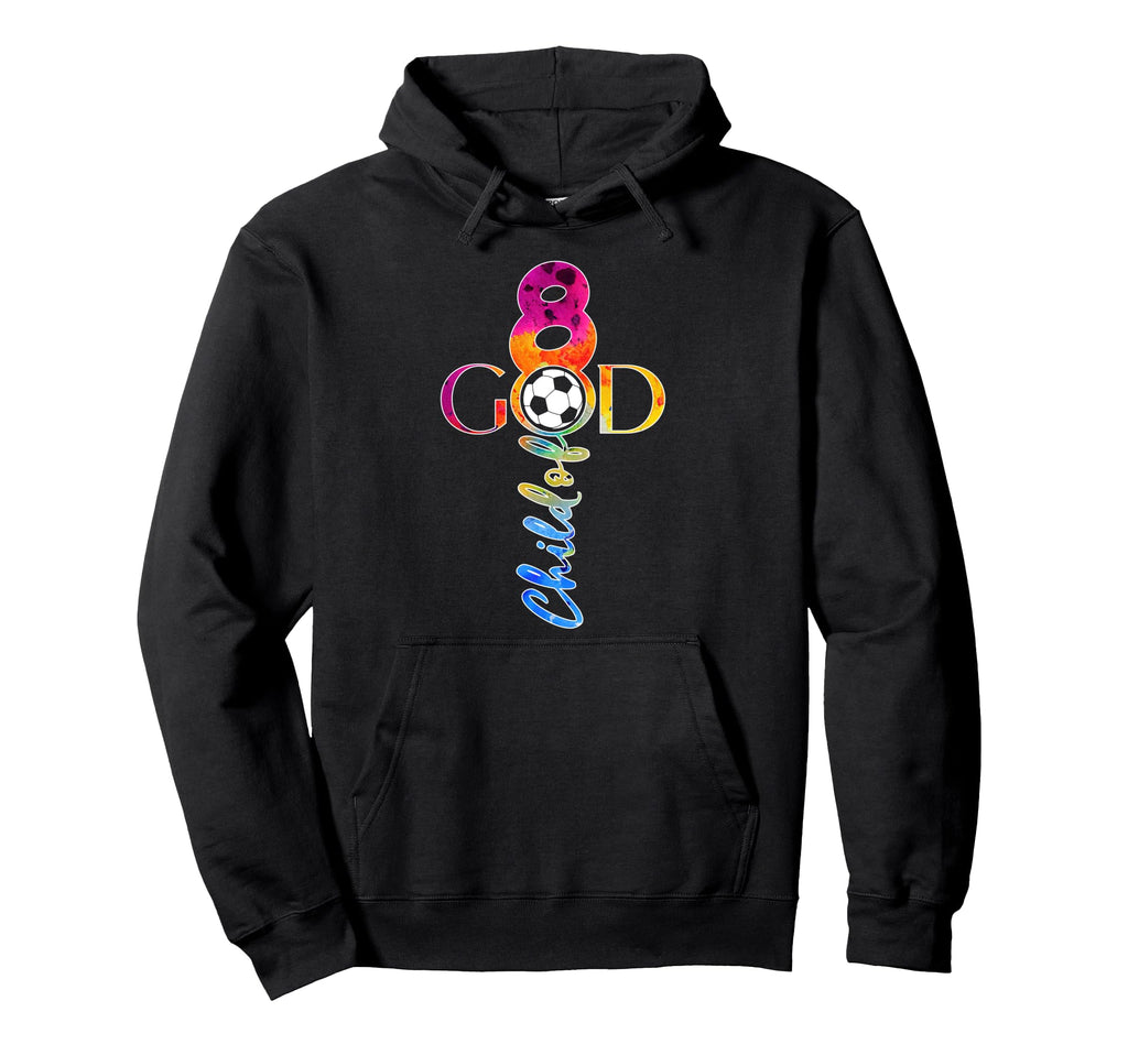 Jesus 8 Years Child God Soccer 8Th Hoodie - Graphic Print for Adults