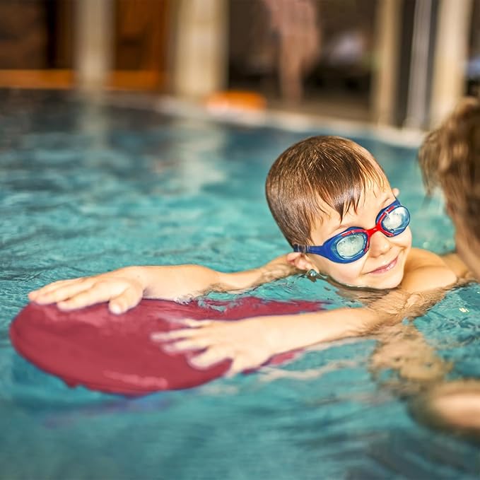 Junior Kickboard Buoy for Youth Children & Toddlers Swimming Aid & Exercise Training Board for Kids to Learn to Swim with Kick Boards in Pool BPA Free