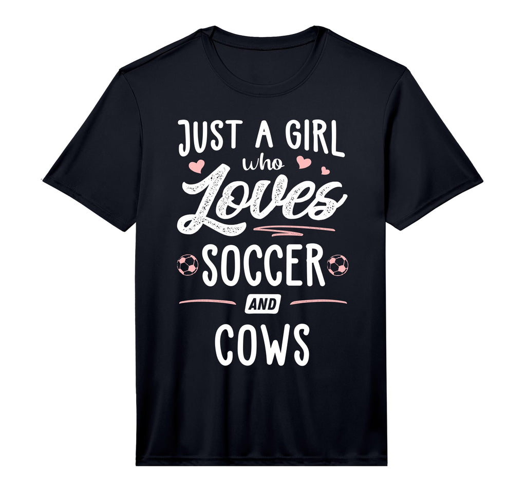 Just Who Loves Soccer And Cows T-Shirt - Fun Novelty Design for Adults