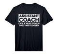 Assistant Coach Tennis Softball T-Shirt - Trendy Graphic for Adults