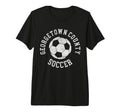 Georgetown County Soccer Distressed T-Shirt - Fun Novelty Design Unisex