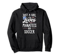 Just Who Loves Manatees And Soccer Hoodie - Streetwear Style for Adults