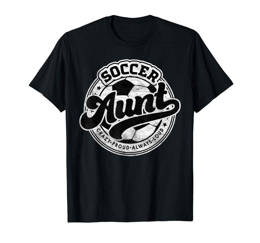 Soccer Aunt Family Matching Game Day T-Shirt - Trendy Graphic for Adults