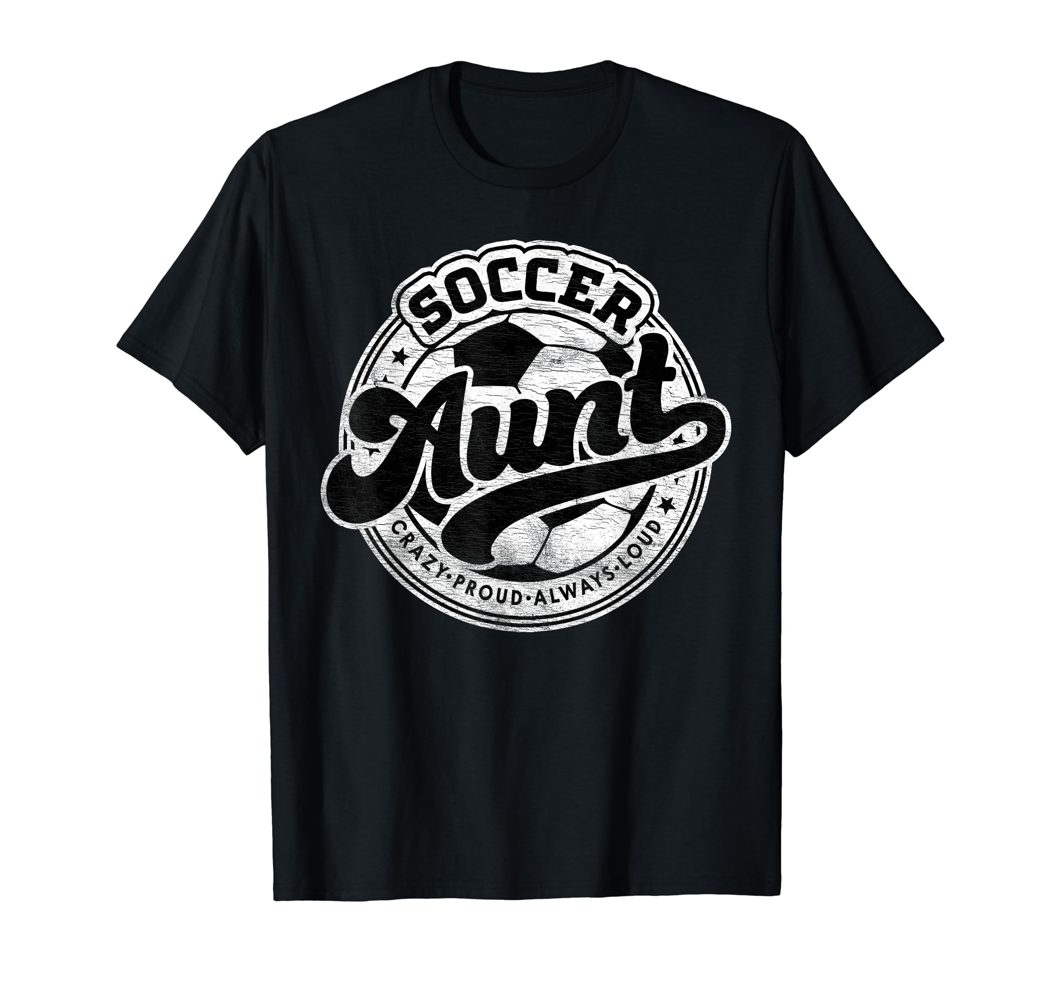 Soccer Aunt Family Matching Game Day T-Shirt - Trendy Graphic for Adults