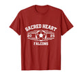 Sacred Heart Falcons High School Gear T-Shirt - Streetwear Style for Adults