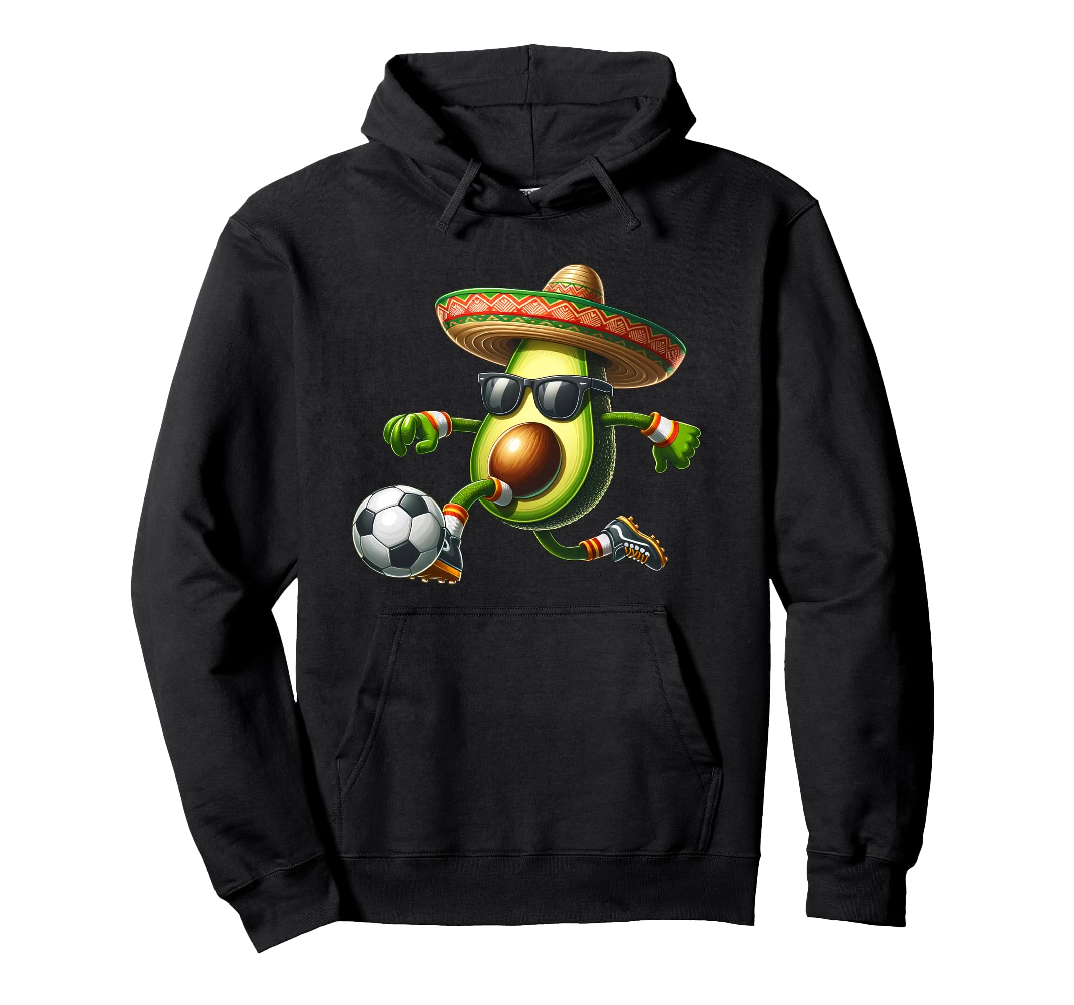 Soccer Lovers Cinco De Mayo Sombrero Hoodie - Aesthetic Graphic Men Women