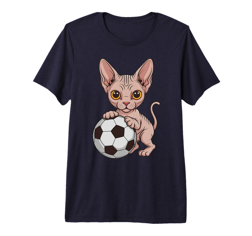 Funny Soccer Sphynx Just Who Loves Cats T-Shirt - Aesthetic Graphic Unisex