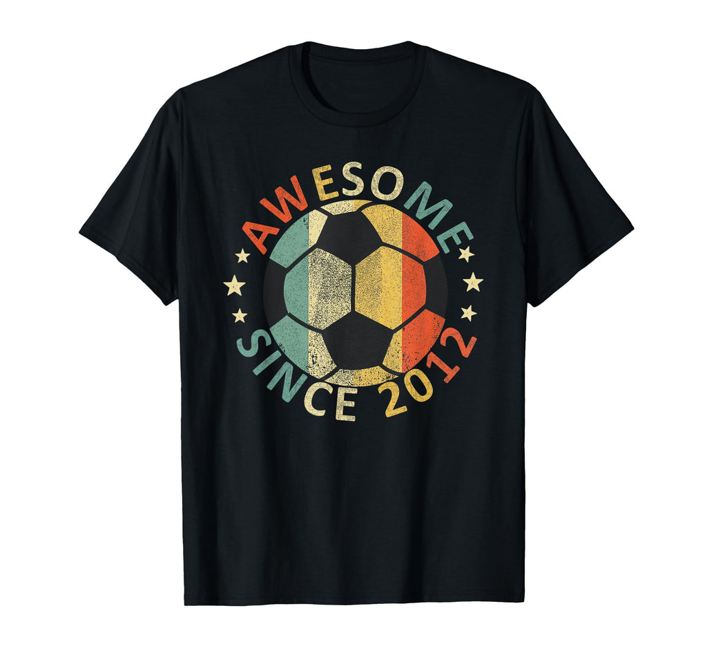 Awesome Since 2012 Soccer Player T-Shirt - Novelty Apparel for Adults