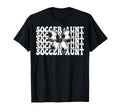 Womens Coquette Bow Ribbon Soccer T-Shirt - Trendy Graphic for Adults