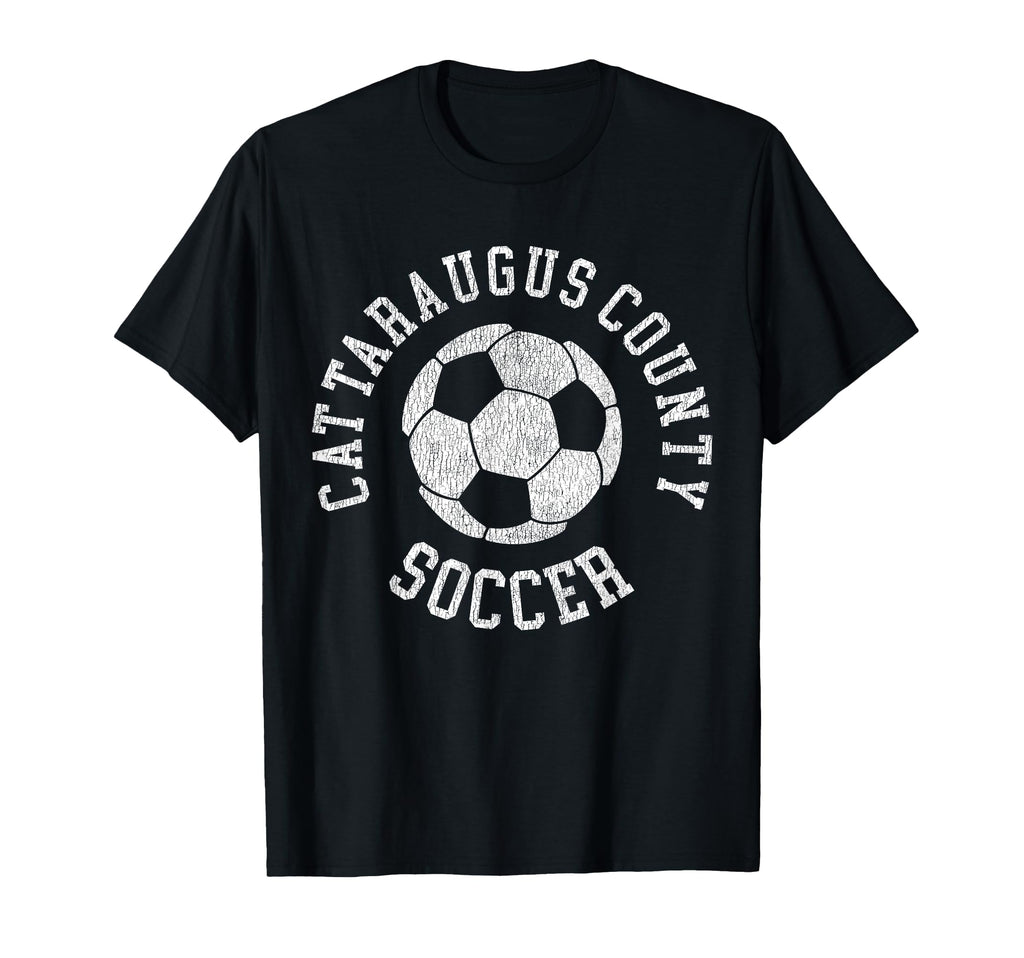 Cattaraugus County Soccer Distressed T-Shirt - Custom Art Print for Adults