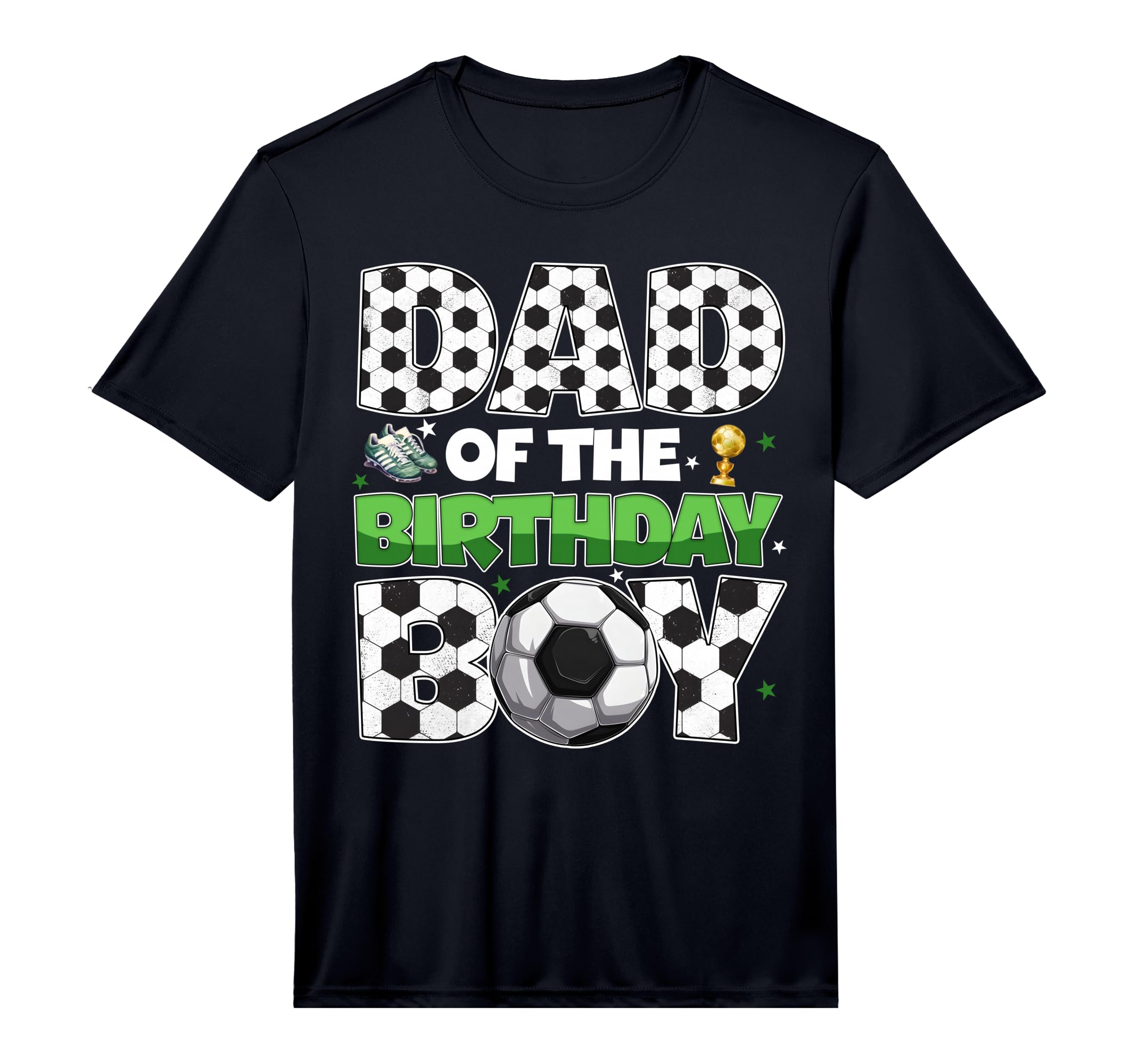 Mens Dad Birthday Soccer Party Family T-Shirt - Unique Graphic for Adults