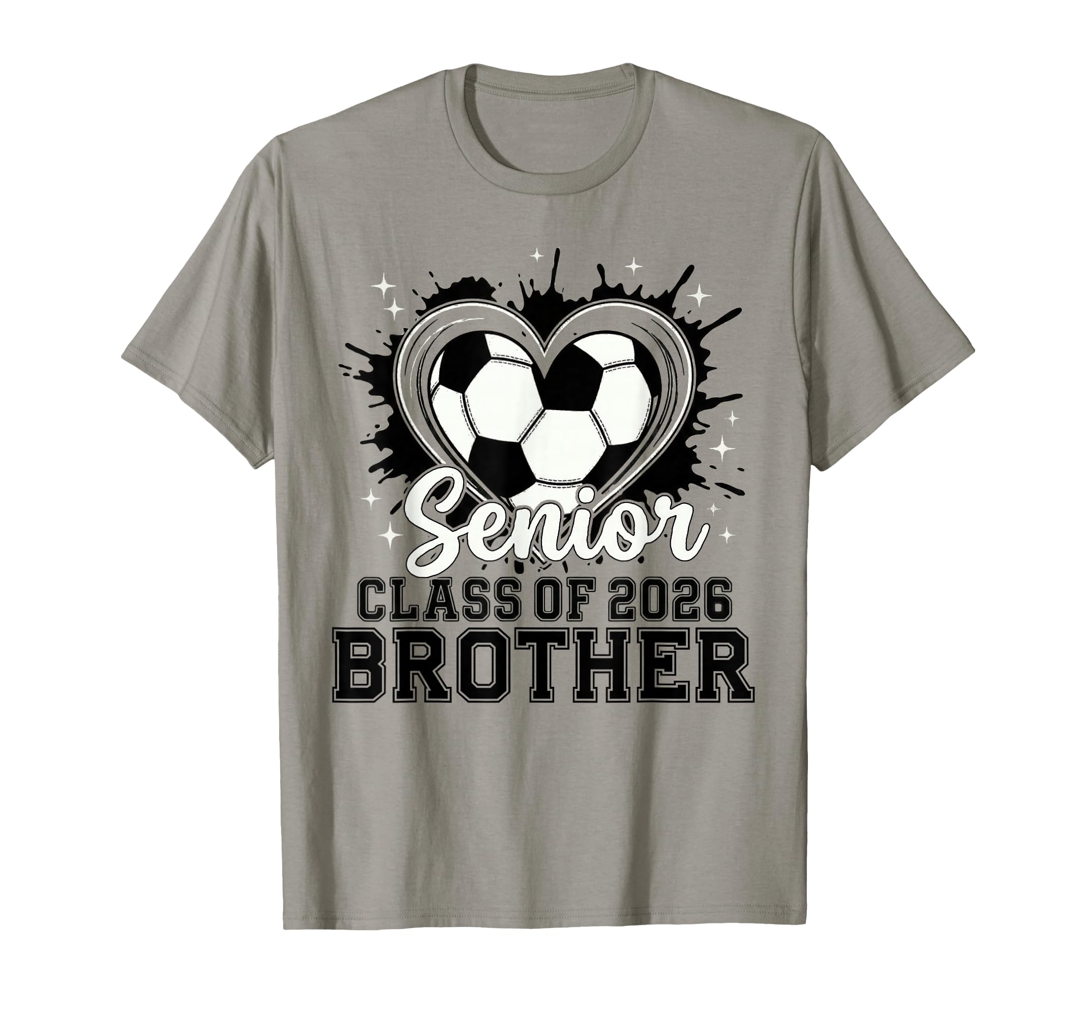 Senior Brother Class 2026 Soccer Drip T-Shirt - Trendy Graphic for Adults