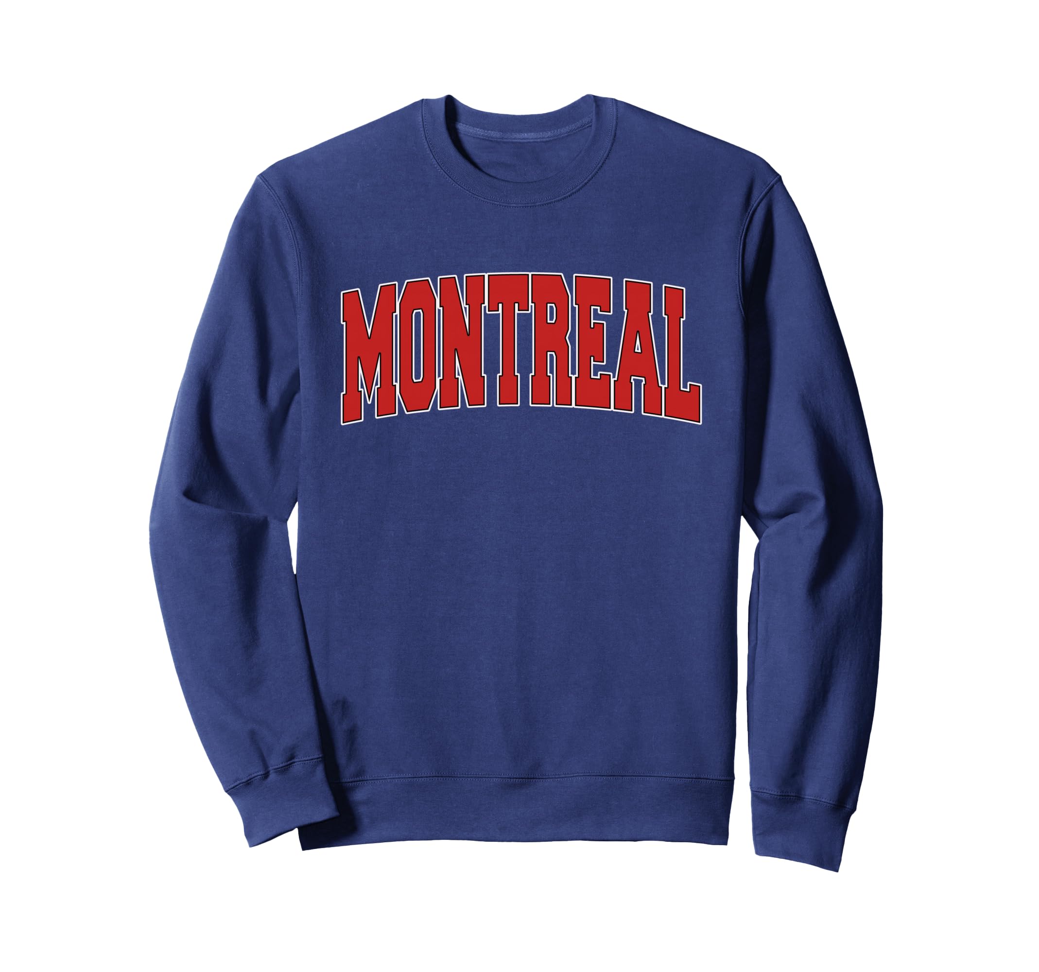 Montreal Canada Varsity Canadian Sweatshirt - Custom Art Print Unisex