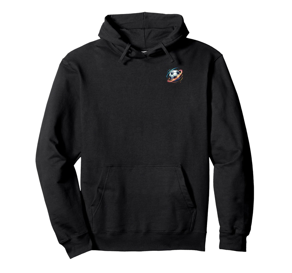 Soccer Ball Space Elements Soccer Hoodie - Fun Novelty Design for Adults