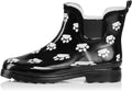 NORTY - Womens Ankle Rain Boots - Ladies Waterproof Winter Spring Garden Boot runs ½ size large