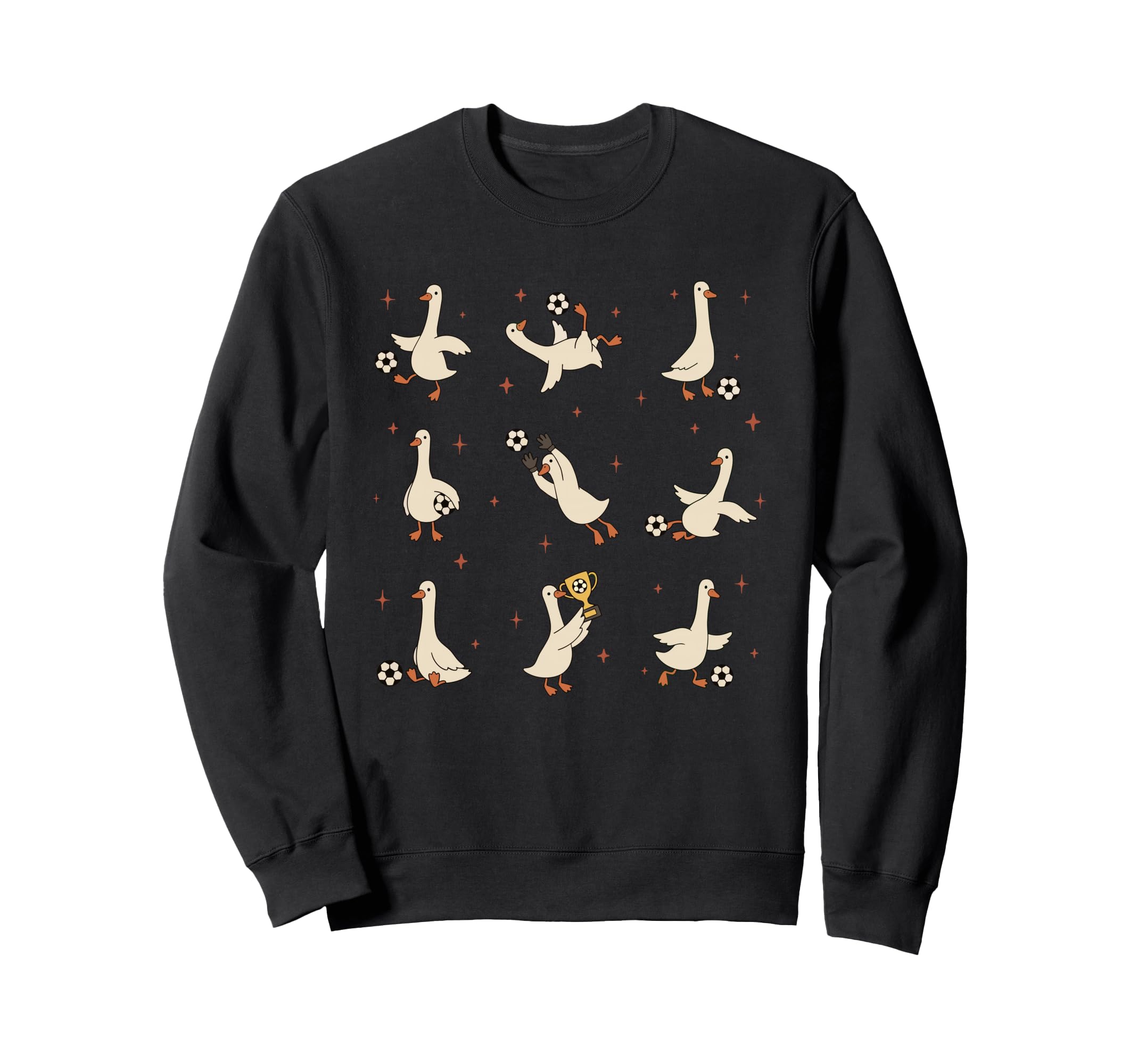 Funny Silly Goose Soccer Game Day Sweatshirt - Aesthetic Graphic Unisex