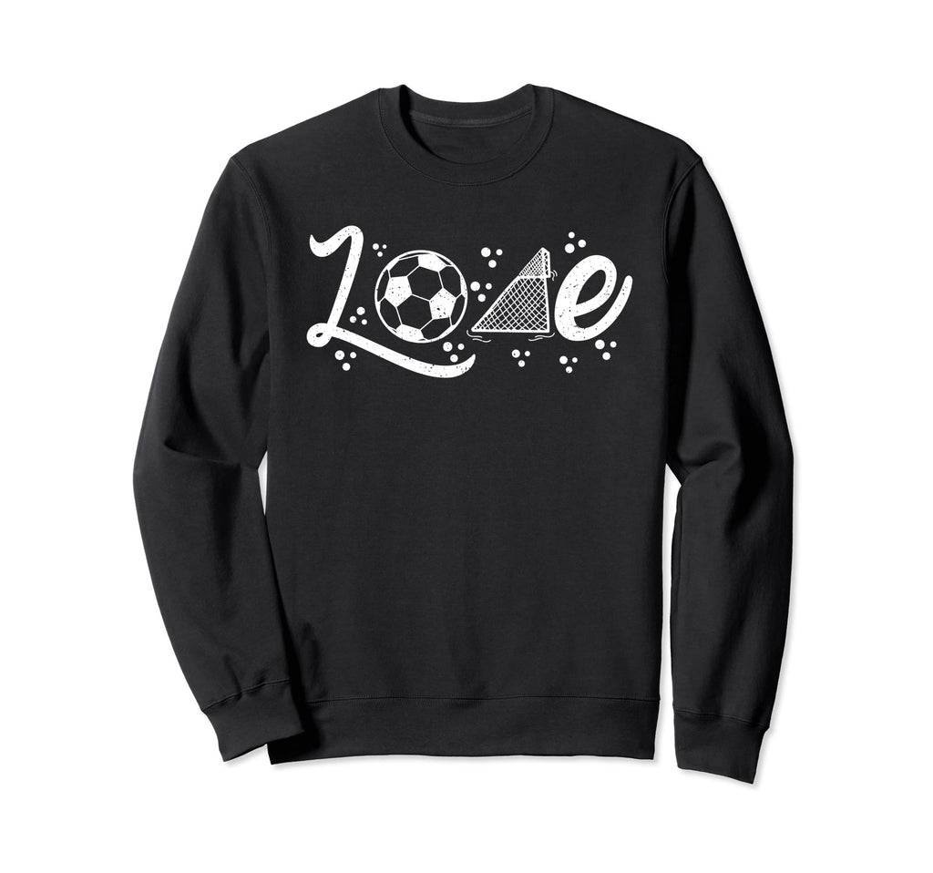 Love Soccer Ball Soccer Goal Sweatshirt - Trendy Graphic Unisex