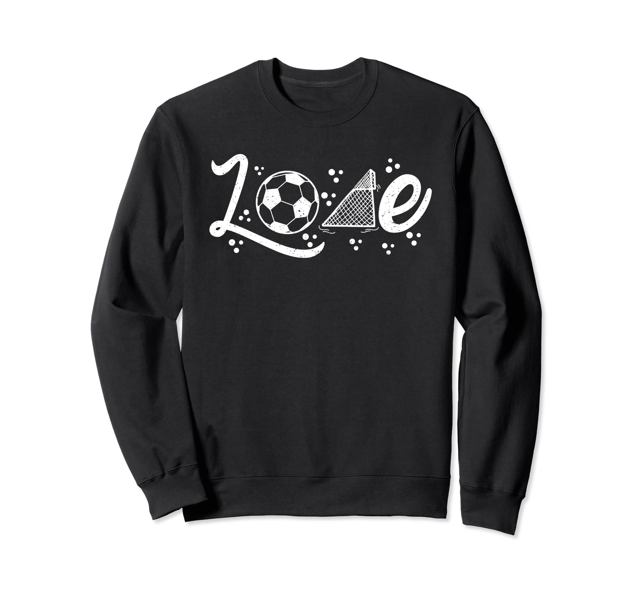 Love Soccer Ball Soccer Goal Sweatshirt - Trendy Graphic Unisex