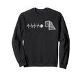 Funny Soccer Heartbeat Ecg Football Sweatshirt - Streetwear Style Unisex