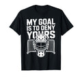 Ice Hockey Goalkeeper Goals Mask T-Shirt - Aesthetic Graphic Men Women