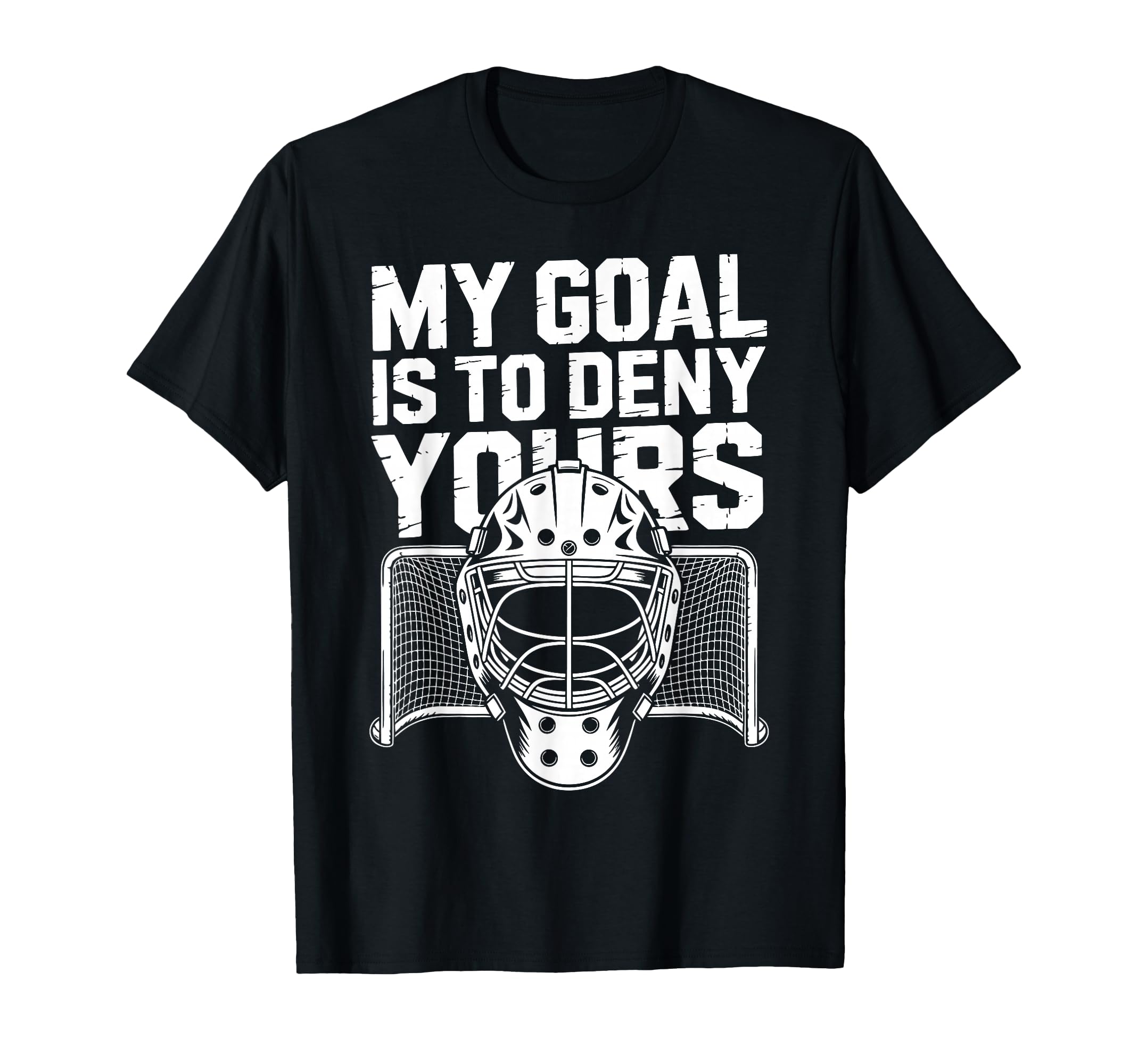 Ice Hockey Goalkeeper Goals Mask T-Shirt - Aesthetic Graphic Men Women