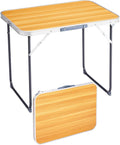 Outvita 2.3ft Portable Folding Camping Table, Outdoor Waterproof Picnic Table, Aluminum Lightweight Suitcase Foldable Table for Picnic BBQ Beach Dining