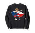 Czech Republic Soccer Dab Flag Sweatshirt - Trendy Graphic Men Women