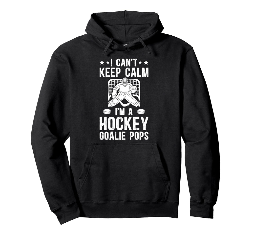 Im Hockey Goalie Pops Ice Hockey Hoodie - Minimalist Print for Adults