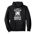 Im Hockey Goalie Pops Ice Hockey Hoodie - Minimalist Print for Adults