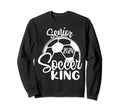 Senior Soccer King 2024 Class 2024 Sweatshirt - Minimalist Print Unisex
