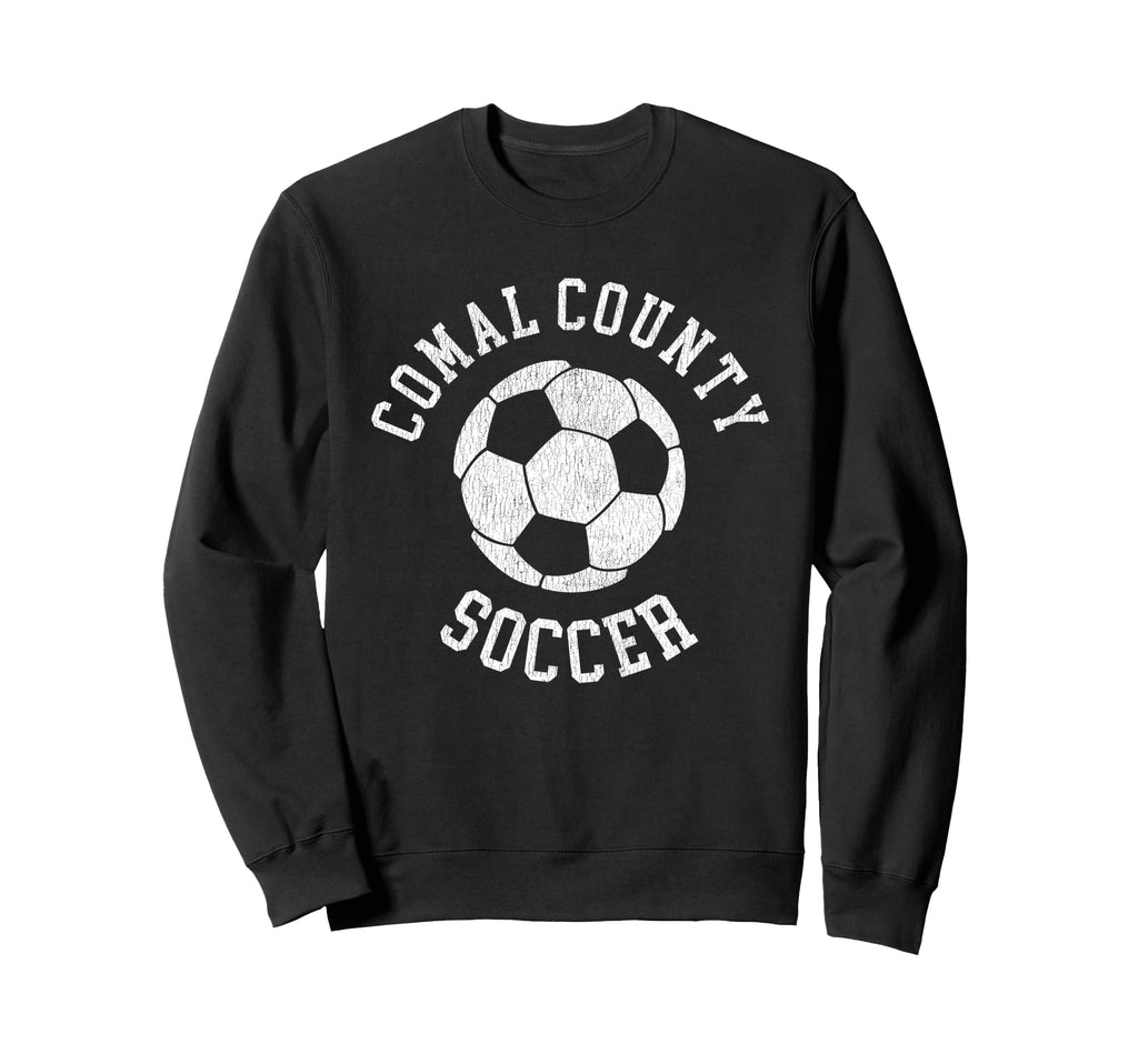 Comal County Soccer Distressed 90S Sweatshirt - Trendy Graphic Unisex