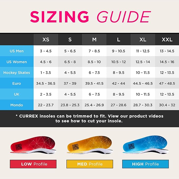 CURREX SupportSTP – Arch Support Insole w/Superior Cushioning & Airflow, Heavy Duty Shell for Less Fatigue – Comfort, Athletic, Casual and Work Shoe Inserts, Men & Women – High Arch, XL