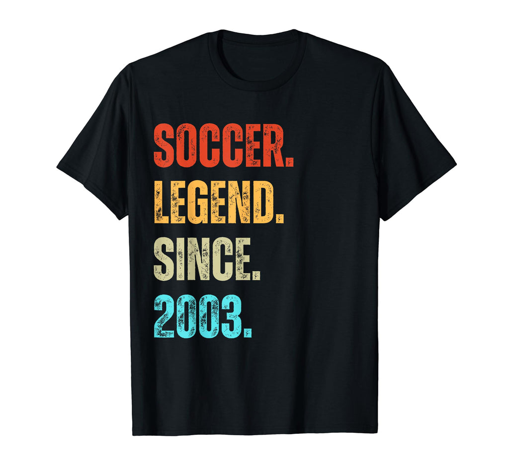 Soccer Legend Since 2003 Birthday T-Shirt - Unique Graphic Unisex