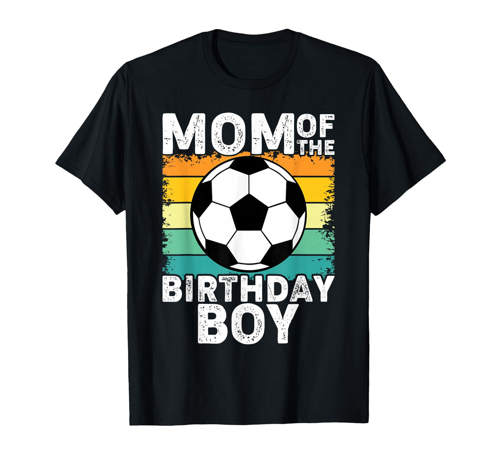 Mom Birthday Soccer Birthday Party T-Shirt - Unique Graphic Men Women