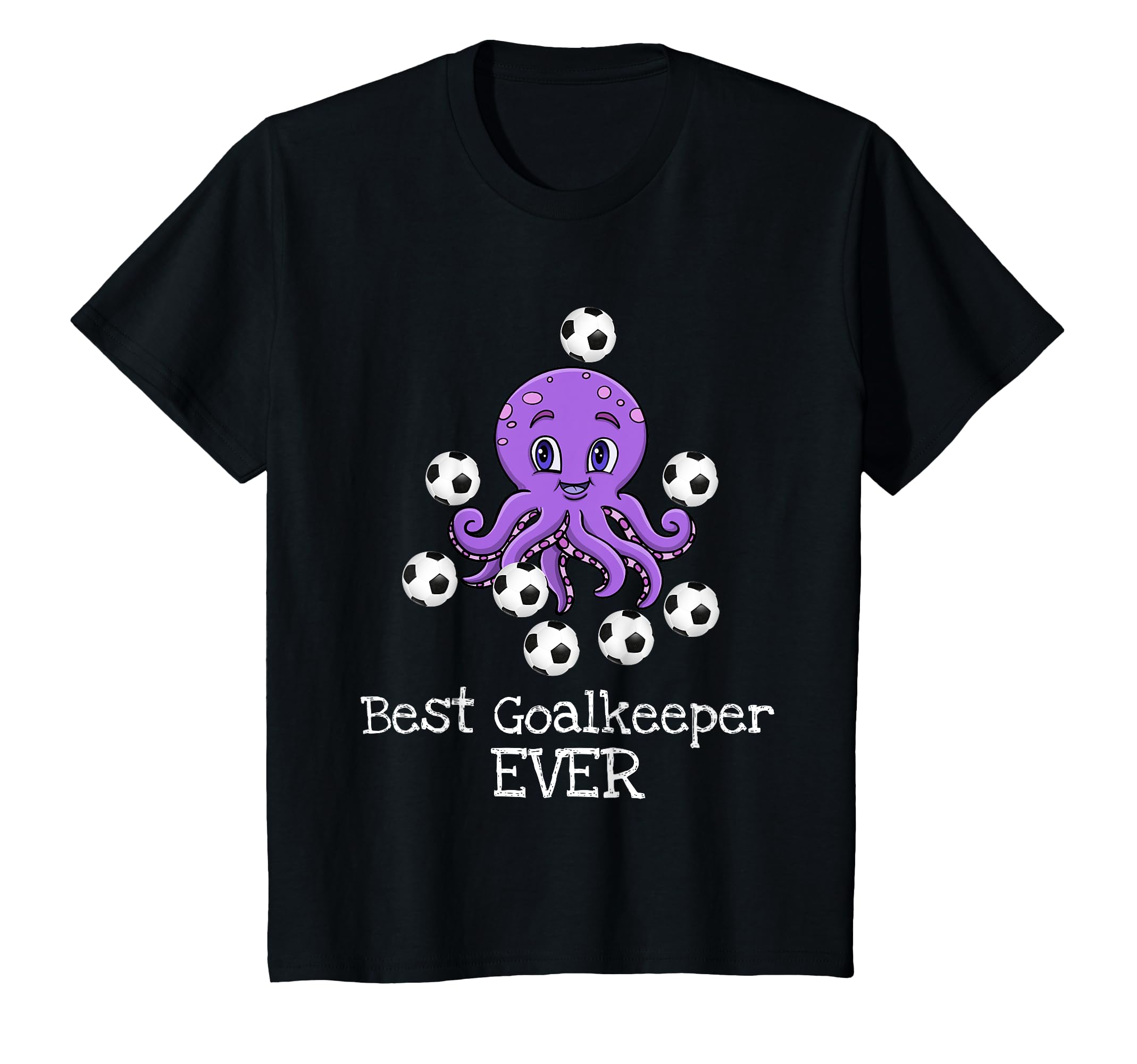 Funny Octopus Best Soccer Goalie T-Shirt - Graphic Print for Adults