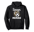 Soccer Memaw Leopard Heart Matching Hoodie - Streetwear Style for Adults
