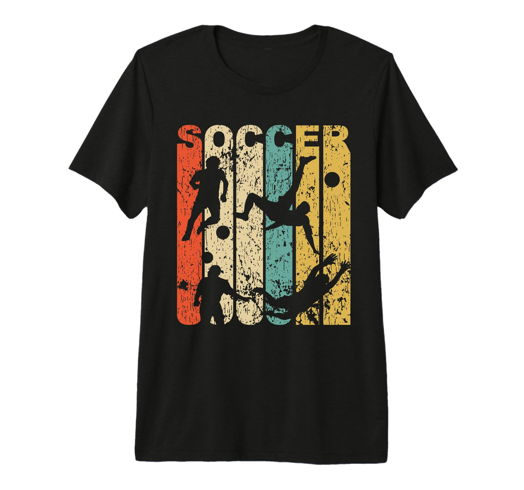 1970S Soccer Distressed Tri Blend T-Shirt - Casual Everyday Wear Unisex