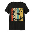 1970S Soccer Distressed Tri Blend T-Shirt - Casual Everyday Wear Unisex