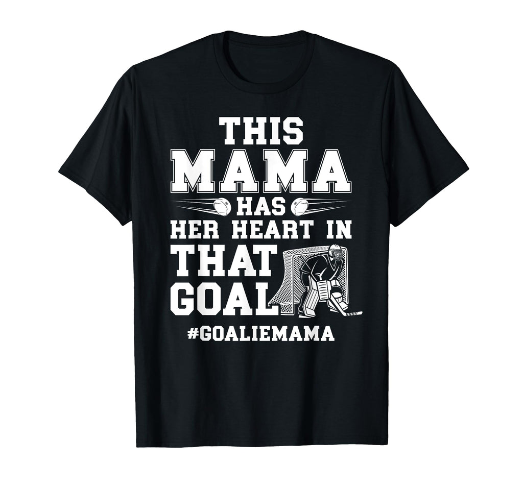Proud Hockey Goalie Mama Ice Hockey T-Shirt - Aesthetic Graphic for Adults