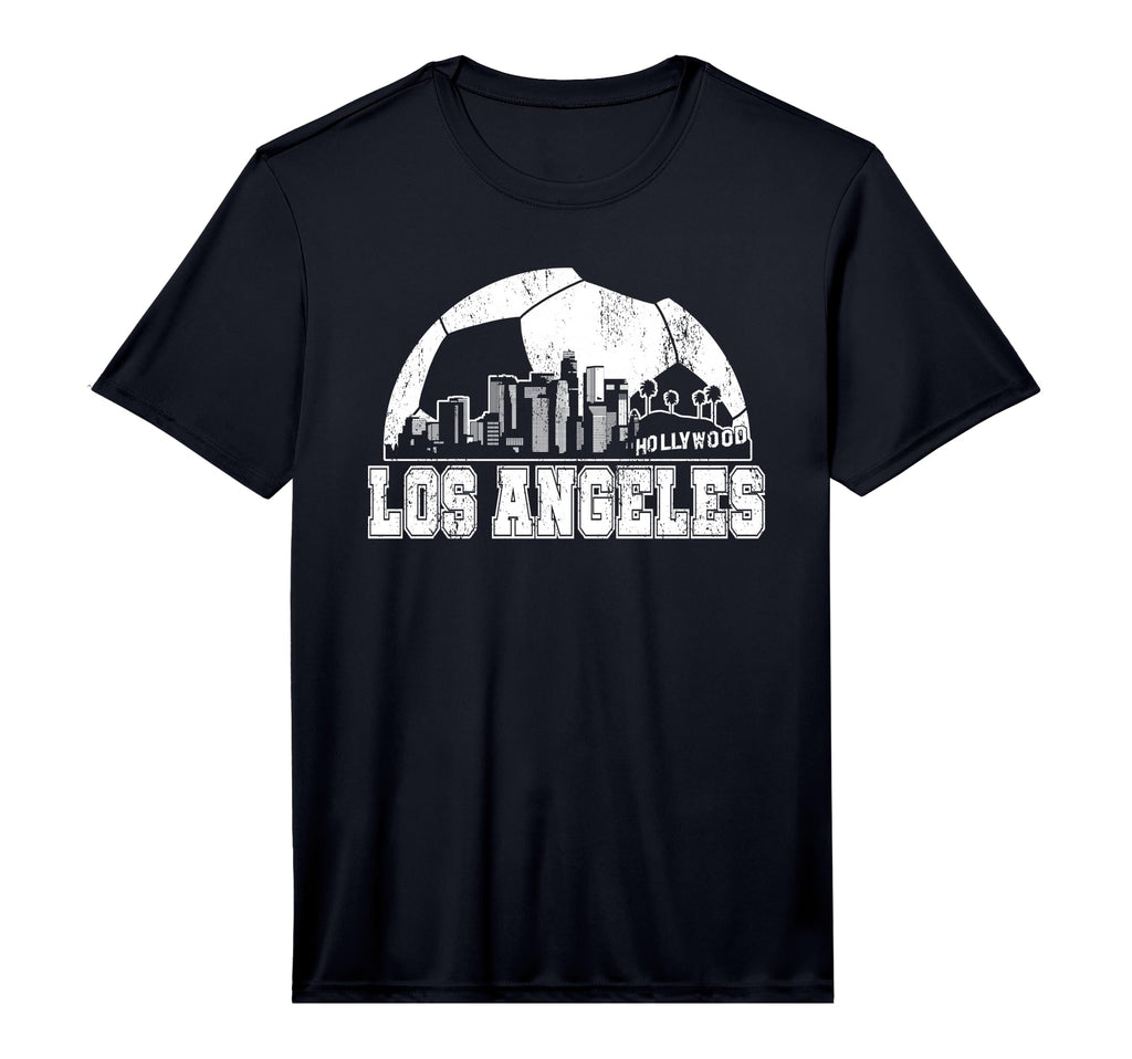 Los Angeles Skyline Soccer Lover T-Shirt - Casual Everyday Wear for Adults