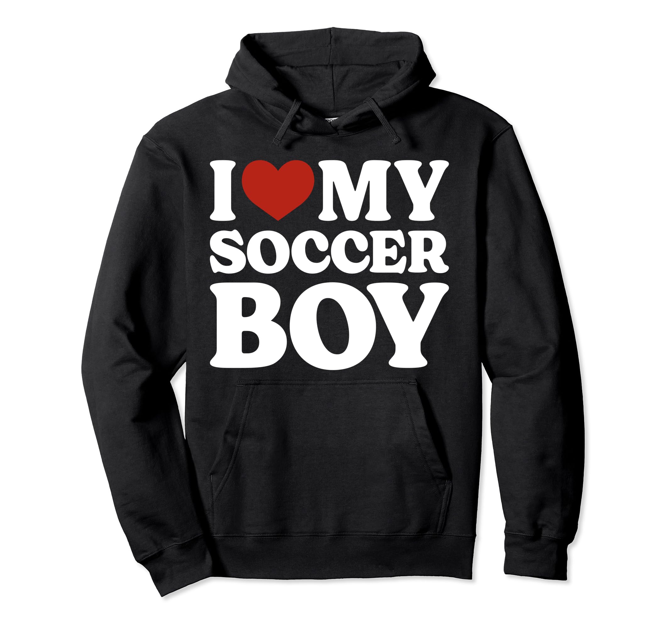 I Love My Soccer Soccer Lover Hoodie - Trendy Graphic Men Women