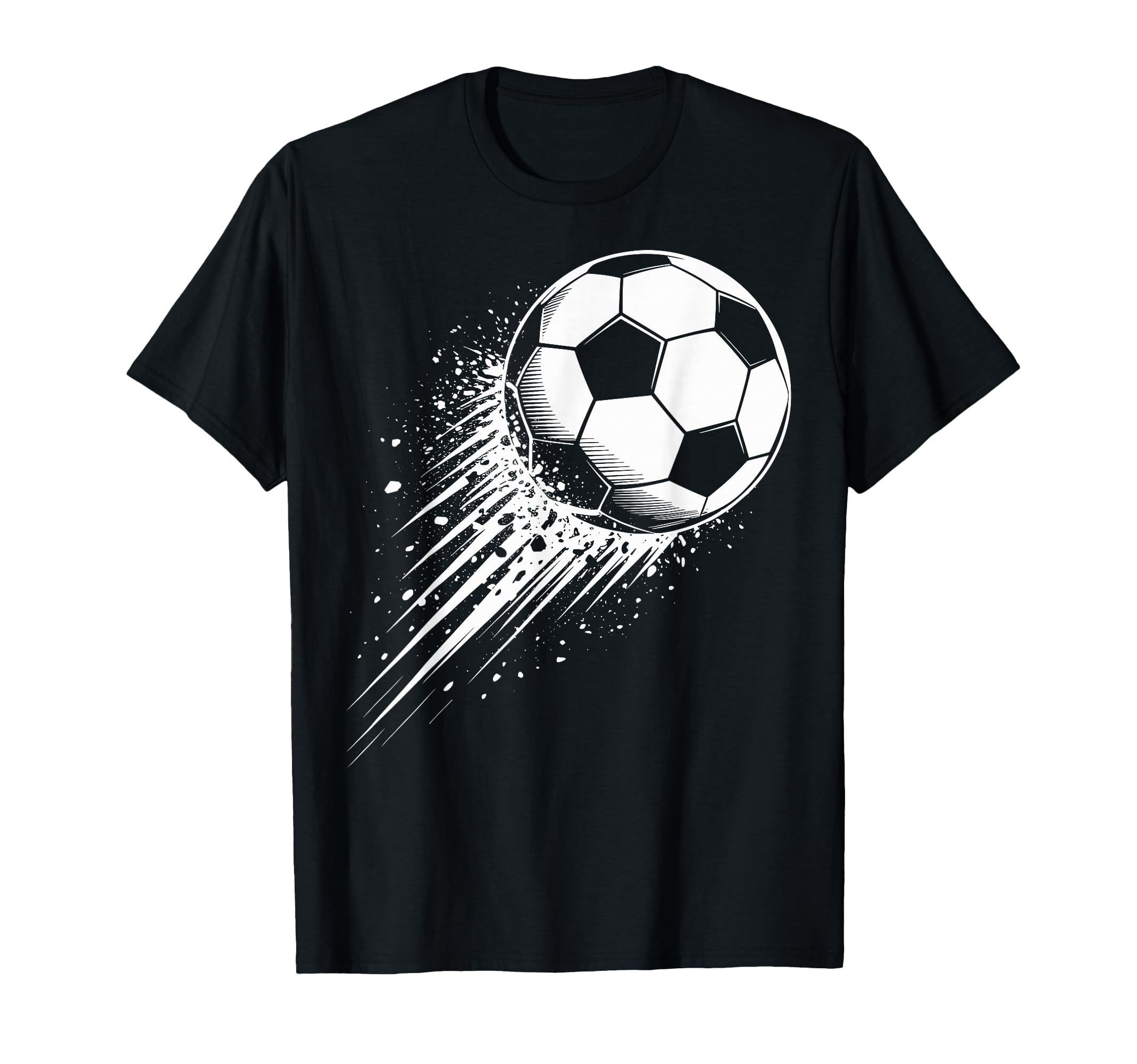 Splash Art Soccer Football Ball T-Shirt - Aesthetic Graphic for Adults