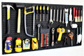 WallPeg 2 Black Pegboard Panels (24"x16" Each) with 36 Assorted Peg Hooks – Heavy-Duty Peg Board Garage Organizer Kit – Patented Flex-Lock Hooks – Made in USA Wall Storage System
