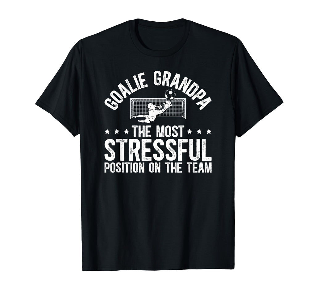 Funny Soccer Goalie Grandpa Soccer T-Shirt - Casual Everyday Wear Unisex