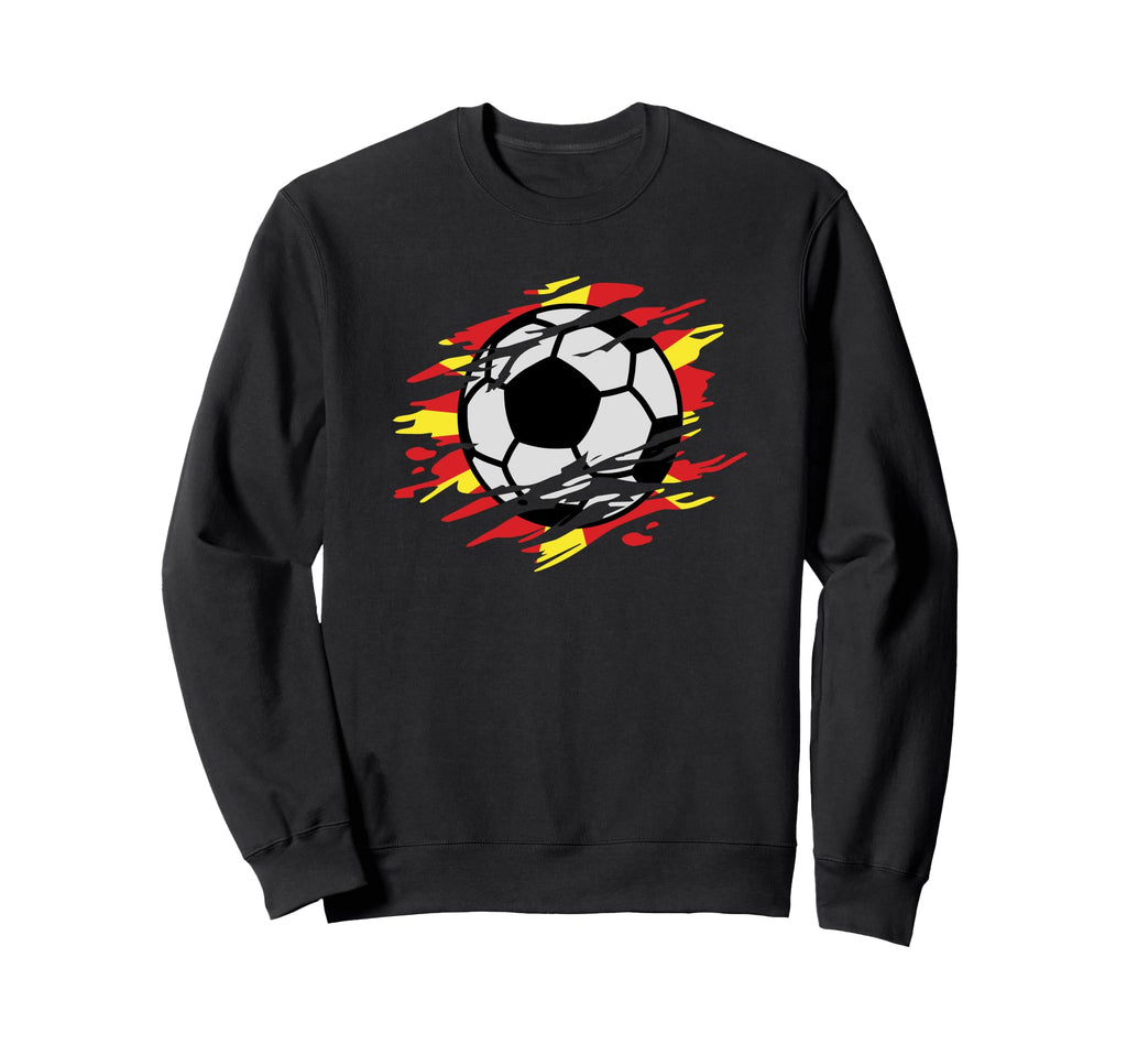 North Macedonia Football And Sweatshirt - Custom Art Print Unisex